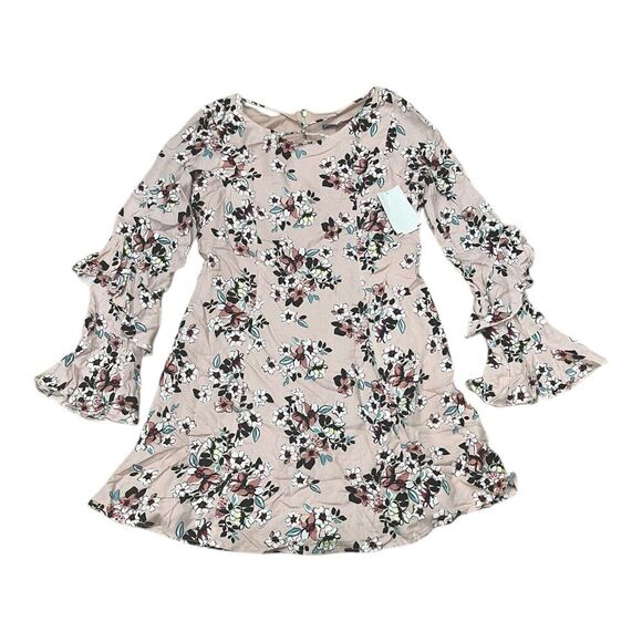 TM by Truly Me Pink Floral Ruffle Dress Girl 12 - Picture 1 of 2